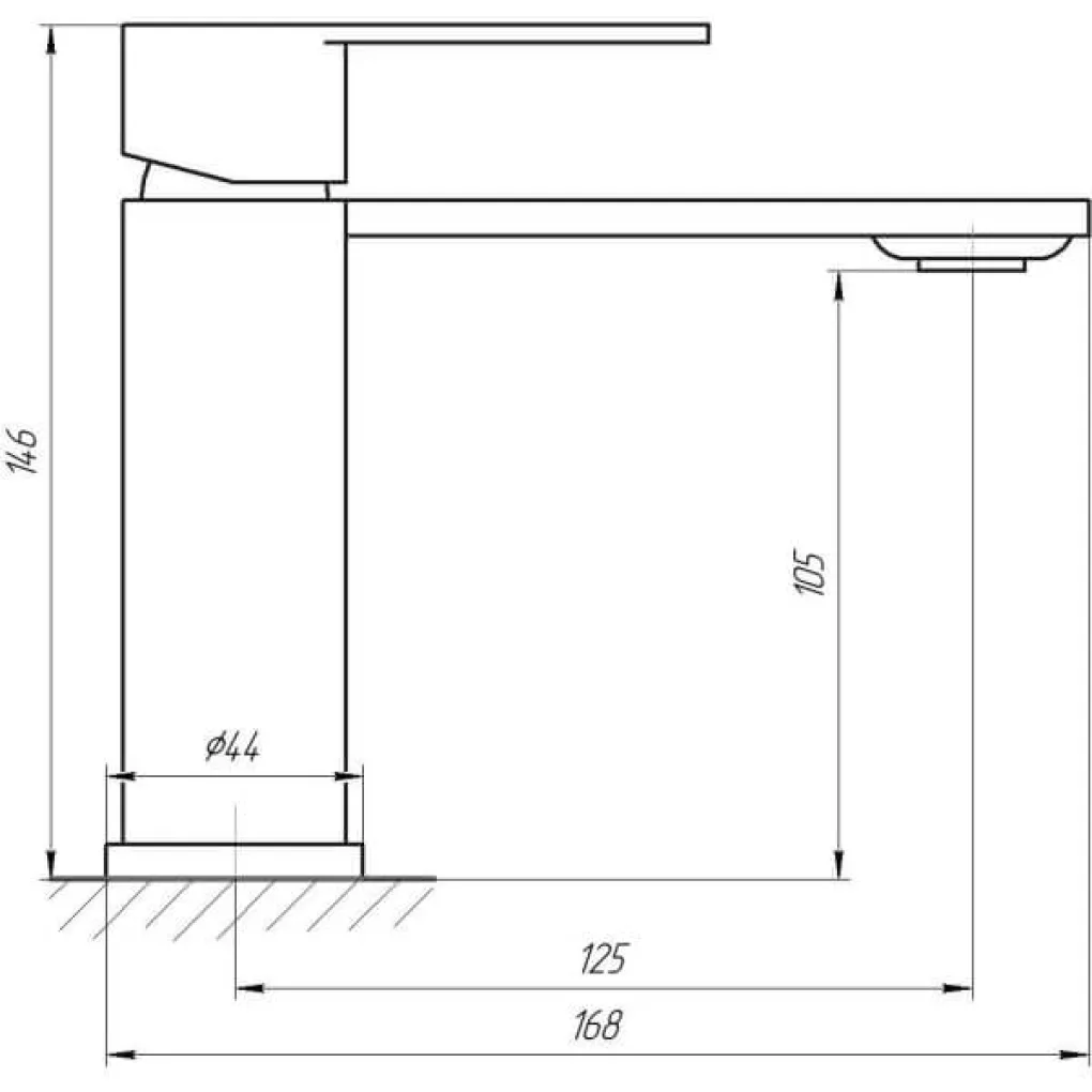 Змішувач для умивальника Globus Lux RING SR-101- Фото 4